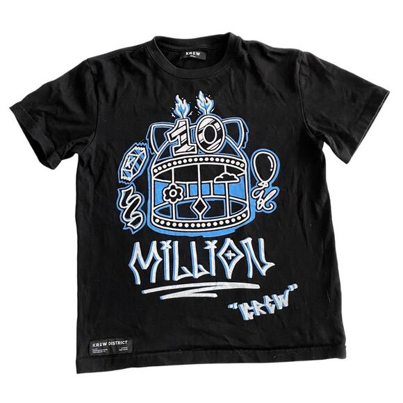 KREW District Graphic Tee Size Small 10 Million Subscribers Tee - Picture 1 of 8